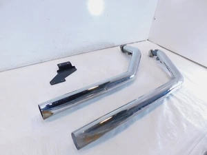 Harley Softail Heritage Classic Vance & Hines Exhaust Pipe System w/ Bracket - Picture 1 of 17