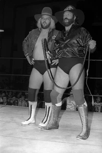 NIEDERLÄNDISCHER MANTEL & BOBBY JAGGERS VINTAGE 8x10 FARBFOTO ROH ECW WWF NXT AEW T WWE - Bild 1 von 1