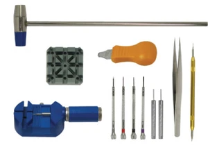 KIT DE REPARACIÓN DE GAFAS ADICIONAL - KIT DE HERRAMIENTAS DE REPARACIÓN DE RELOJES DE 12 PIEZAS - VENDEDOR DE EE. UU. - Imagen 1 de 6