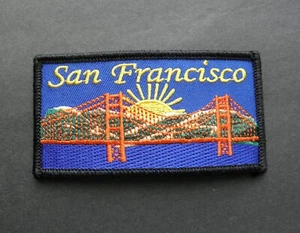 SAN FRANCISCO BRIDGE CALIFORNIA STATE US EMBROIDERED PATCH 3.75 x 2 INCHES - Picture 1 of 1