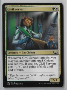 MTG Civil Servant Streets of New Capenna (SNC) Common Magic #176/281 Unplayed