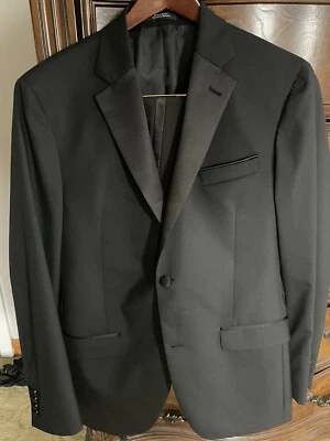 Nordstrom Men's Shop Black Tuxedo Trim Fit  Suit Size 42 Long - Image 1 of 4