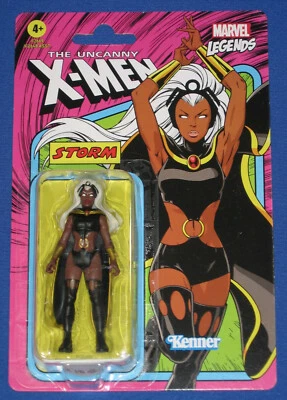Figura de acción X-Men Storm 3,75" 2021 sin usar, en caja, colección retro Marvel Legends Kenner Foto 1 de 4