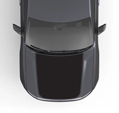 Calcomanía de vinilo a rayas Blackout Hood para Jeep Grand Cherokee 2022-2025 Foto 1 de 4