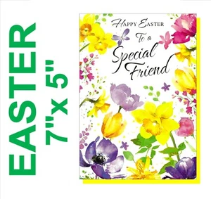 Osterkarte - FREUND - 7"x5" SIMON ELVIN - Blumen Frauen Herren Damen Männer - Bild 1 von 2