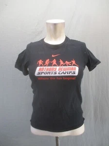 The Nike Tee Size S Kids Unisex Black 100% Cotton Short Sleeve Athletic Top 336 - Picture 1 of 9