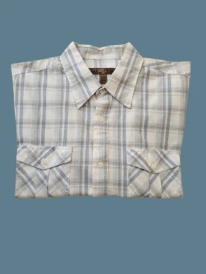 CAMISA DE VESTIR CASUAL AZUL PRONTO UOMA HOMBRE WESTERN MANGA LARGA - TALLA XL Foto 1 de 4