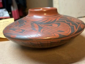 Mata Ortiz Mexican Clay Pottery Daniel Gonzalez Artist Art Pot 9 X 5” - Picture 1 of 12