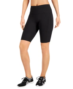 Ideology Women's Side-Pocket Bike Shorts (Noir, X-Small) - Bild 1 von 3