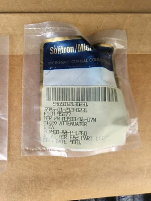 Atenuador Solitron Vector Microondas M3933/16-07N 4db DC, 18 GHz, 2 vatios, NOS. Foto 1 de 2