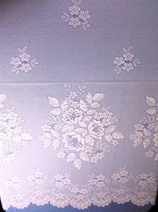Gardinenstoff Rest Kantenstores Blumen Dekostoff 6 Meter / 120 cm Hoch Vorhang - Bild 1 von 4