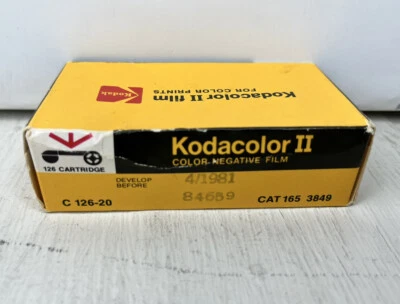 Película Kodacolor II 126 de colección 20 exposiciones C126-20 impresión negativa a color caducada Foto 1 de 3