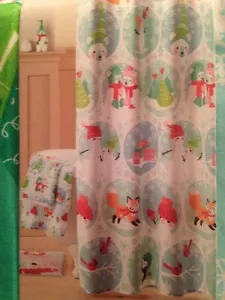 Nikolaus Quadrat "Oh What Fun" Weihnachten Stoff Duschvorhang: 70"x70" - Bild 1 von 3