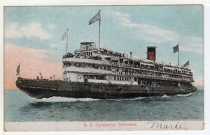 Ship Boat c1907 S.S. Christopher Columbus - Picture 1 of 2