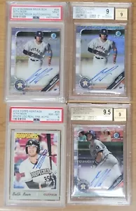 Topps Heritage Bowman Chrom Mega Auto Refraktor PSA BGS Seth Bier 4x Kartenset - Bild 1 von 3
