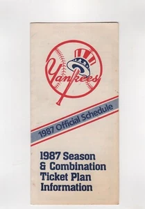 1987 Información de horario e plan de boletos de los Yankees de Nueva York - Imagen 1 de 2