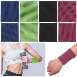 Sweat Band Wrist Wraps Ice Cooling Wristbands Wrist Sleeve Sport Wristbands - Picture 1 of 16