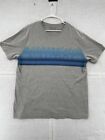 Nautica Shirt Adult XL Extra Large Gray Short Sleeve Classic Spell Out Logo Men