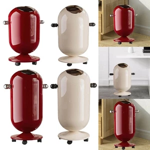 Tall Trash Can with Wheel Modern Wastebasket for Dining Restaurants Office - Picture 1 of 25
