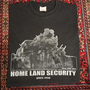Vtg Homeland Security Zapata Shirt Ezln Indian Law Ratm Latino Latin Topix Y2K - Picture 1 of 13