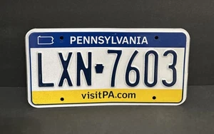 Pennsylvania Nummernschild — LXN 7603 VISIT PA.COM — Top Zustand!! - Bild 1 von 21