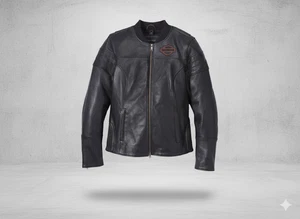 Harley Davidson Jacke / Lederjacke / Motorradjacke ''Miss Enthusiast 2.0 CE'' - Bild 1 von 10