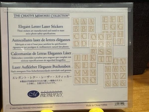 Neu in Verpackung Creative Memories elegante Buchstaben Laser Aufkleber Pack nicht mehr produziert NLA, KOSTENLOSER VERSAND! - Bild 1 von 1