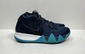 Nike Kyrie 4 Think Twice Dark Obsidian 2018 943806-401 Green Blue Shoes Mens 11 - Picture 1 of 8