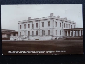 London Greenwich QUEEN'S HOUSE - NATIONAL MARITIME MUSEUM c1937 RP Postcard - Picture 1 of 3