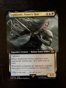 MTG Final Fantasy English Sephiroth, Planet's Heir Extended Art 0505 Non-Foil - Picture 1 of 2