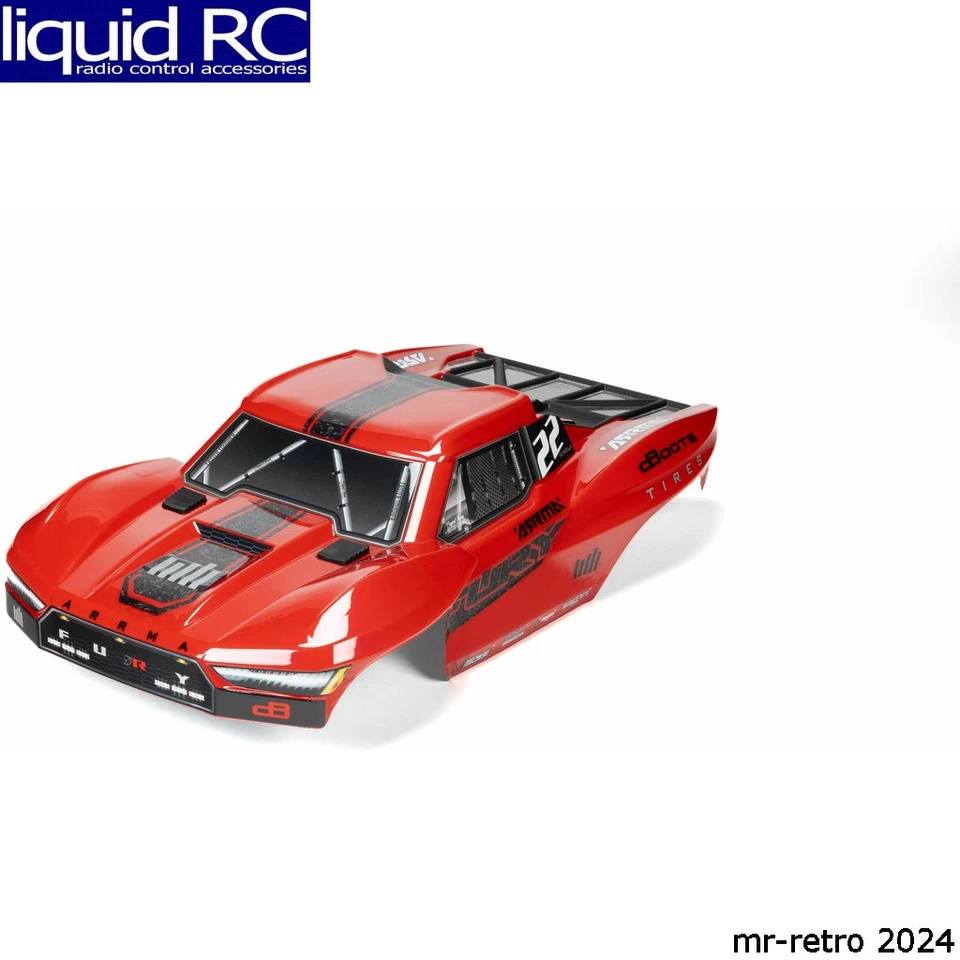 Arrma -1582 FURY Painted Decaled Trimmed Body Set Red - Image 1 of 1