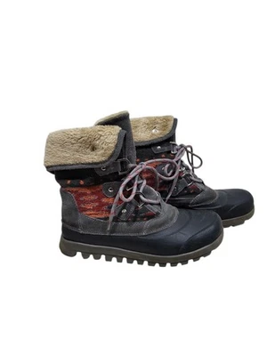 Botas Baretraps Yeagar para mujer 7 forradas de piel sintética estampado azteca tobillo invierno nieve Foto 1 de 4