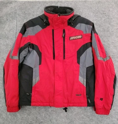 Vintage Spyder Entrant Thinsulate Ski Jacket Kids Size 16 Red White Snow Teens  - Image 1 of 4