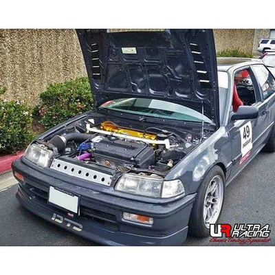 For Honda Civic EF 1.6 CRX '88-1991 Ultra Racing Front Strut Bar Injection Brace - Image 1 of 4