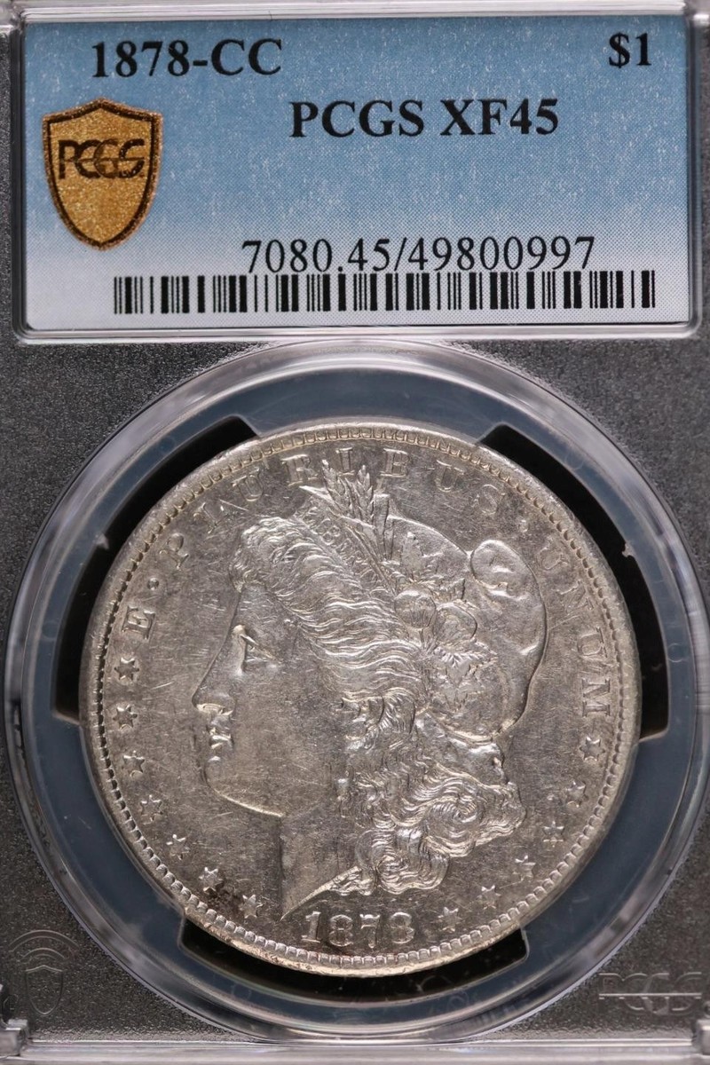 1878 Year Grade XF 45 US Morgan US Dollars (1878-1921) for