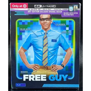Free Guy 4K Ultra HD Blu-ray Target Exclusive Art Edition with Digital Code - Picture 1 of 4