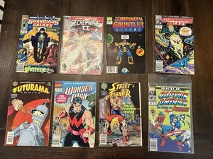 Lotto fumetti Marvel FUTURAMA COMICS, Street Fighter, Star Trek, lotto di 10 - Foto 1 di 9