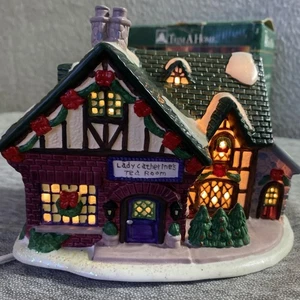 Trim A Home Bayberry Village 1997 Lighted Christmas House "Catherine's Tea Room" - Picture 1 of 14