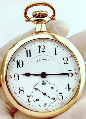 1915 ILLINOIS BUNN 16S 19J GOLD FILLED CASE RUNS - Image 1 of 4