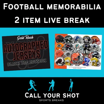 Minnesota Vikings 2 artículos autografiados Box Break - Fiebre del oro 2025  Foto 1 de 4