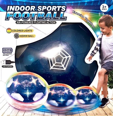 Balón de fútbol flotante LED recargable con cojín de espuma suave - diversión interior para niños Foto 1 de 4