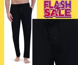 Pantalones de pijama de punto liso George para hombre TALLA XL 40-42 bolsillos negros pantalones de salón - Imagen 1 de 10