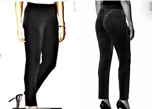 NEW Antthony PLUS SZ 3X That Glitters Pull-On Stretch Velvet Pant pants BLACK - Picture 1 of 3