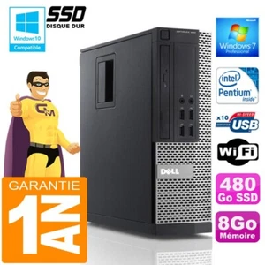 PC DELL 990 SFF Intel G840 RAM 8Go Scheibe 480 GB SSD Wifi W7 - Bild 1 von 4