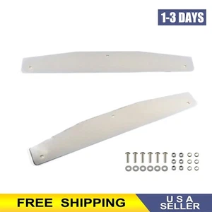 Mud Flap Weight Semi Truck 24" X 4" Chromed 3 Stud For 24" Universal 1 Pair - Picture 1 of 4