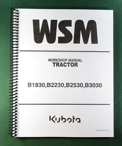 Kubota B3030 Workshop Manual: Full Color 526 Pages & Protective Covers! - Picture 1 of 1
