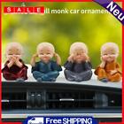 4 Piece Monk Figurines, Small Resin Statue, Wise Buddha Doll for Car Interior