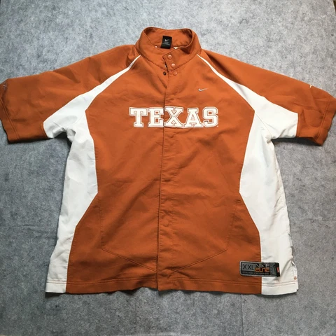 Nike Team Texas Longhorns Elite Snap Jersey Mens XXL Knit Baseball Basketball Cover