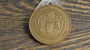 Vintage NASA STS-32 Columbia A New Decade In Space Coin #555S - Bild 1 von 8