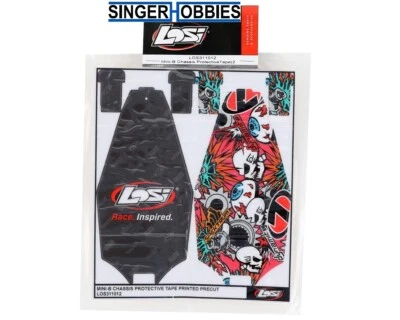 LOSI LOS311012 Mini-B Pre-Cut Chassis Protective Sheet (2) HH - Image 1 of 2